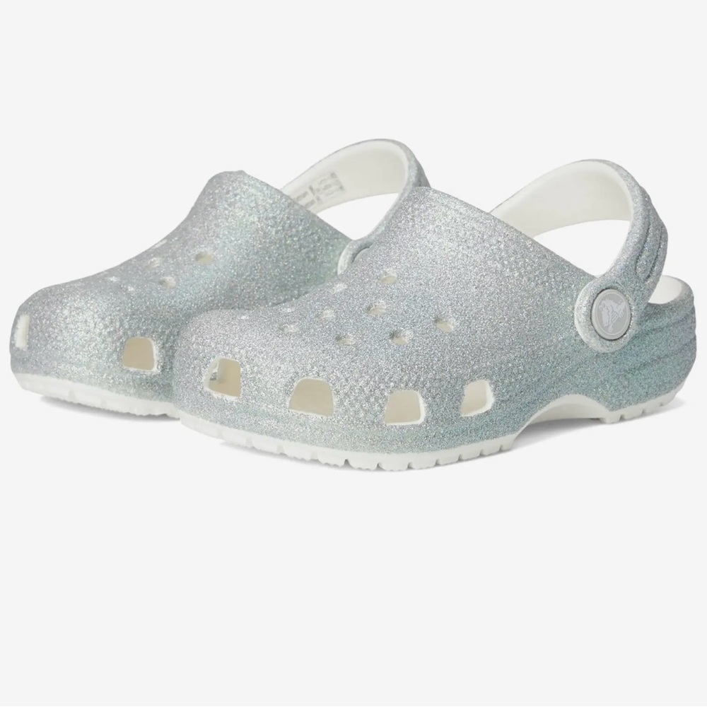 BRAND NEW | CROCS Kids Classic Iridescent Glitter Clog
